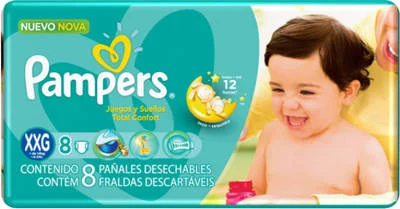 Pampers juegos y sueños XXG x 8 unidades