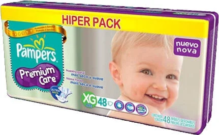 Pampers premium care XG x 48 unidades