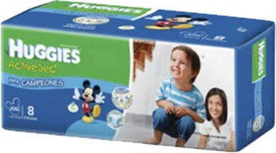 Huggies para campeones XG x 8 u