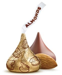 Hersheys Chocolate Kisses con Almendras X 72gr
